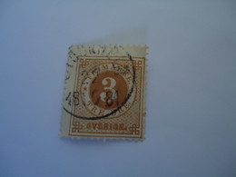 SWEDEN  USED   STAMPS  1872  3 ORE    WITH  POSTMARK  1881 - Sonstige & Ohne Zuordnung
