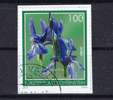 Liechtenstein 2014, Nr. 1718, Moorblumen Sibirische Schwertlilie (Iris Sibirica) Gestempelt Used - Gebraucht