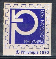 Viñeta  Label  LONDON (England) 1970. PHILYMPIA 70, Feria Filatelica ** - Errors, Freaks & Oddities (EFOs