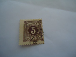 SWEDEN USED  STAMPS  DUE   5  LOSEN   WITH  POSTMARK 1884 - Altri & Non Classificati