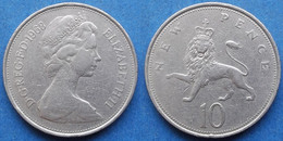 UK - 10 New Pence 1968 KM# 912 Elizabeth II Decimal Coinage (1971) - Edelweiss Coins - 10 Pence & 10 New Pence