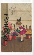 Bonne Fête. Petite Fille, Fleurs, Arrosoir - Other & Unclassified