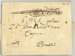 De Bruges (m) 1716 Pour Brussel Bruxelles Pieter Willaert - 1714-1794 (Oesterreichische Niederlande)