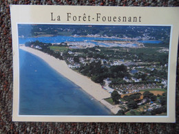 1613-LA FORET  FOUESNANT PLAGE DE KERLEVEN PORT LA FORET VUE AERIENNE 1991 - La Forêt-Fouesnant