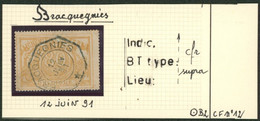 Chemin De Fer - TR12 Obl Télégraphique "Bracquegnies" - Used