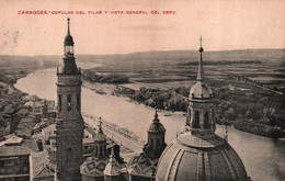 ZARAGOZA / CUPULAS DEL PILAR Y VISTA GENERAL DEL EBRO - Zaragoza