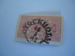 SWEDEN  USED    STAMPS OFFICIAL  1874 WITH  POSTMARK - Andere & Zonder Classificatie