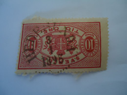 SWEDEN  USED    STAMPS OFFICIAL  1874 WITH  POSTMARK - Otros & Sin Clasificación