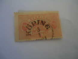 SWEDEN  USED    STAMPS OFFICIAL  1874 WITH  POSTMARK - Sonstige & Ohne Zuordnung