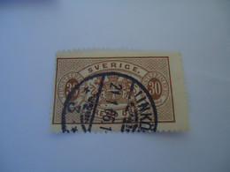 SWEDEN  USED    STAMPS OFFICIAL  1874 WITH  POSTMARK - Otros & Sin Clasificación