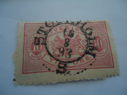 SWEDEN  USED    STAMPS OFFICIAL  1874 WITH  POSTMARK - Sonstige & Ohne Zuordnung