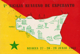 SICILIA KUNVENO De ESPERANTO : SCIACCA 27 - 29 JUNIO 1964 (aj918) - Esperanto