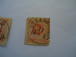 SWEDEN  USED     STAMPS   1872   WITH  POSTMARK - Otros & Sin Clasificación