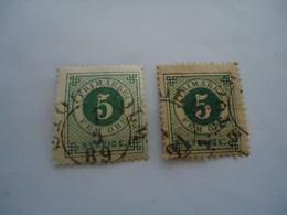 SWEDEN  USED     STAMPS   1872   WITH  POSTMARK  DIFFERENT COLOUR - Andere & Zonder Classificatie