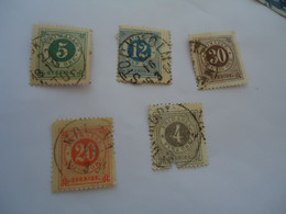 SWEDEN  USED     STAMPS   1872   WITH  POSTMARK  D - Otros & Sin Clasificación