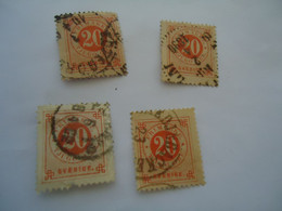 SWEDEN  USED     STAMPS   1872   WITH  POSTMARK - Otros & Sin Clasificación