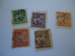 SWEDEN  USED     STAMPS   LIONS - Otros & Sin Clasificación