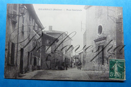 Charnay. Rhone D69 Rue Centrale. 1916 - Other & Unclassified