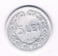 5 LEI 1949  ROEMENIE /15476/ - Romania