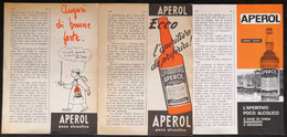 1963/66 - APEROL ( Barbieri Padova )- 3 Pag. Pubblicità Cm. 13 X 18 - Licor Espirituoso