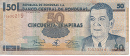 BILLETE DE HONDURAS DE 50 LEMPIRAS AÑO 1994 (BANKNOTE) - Honduras