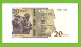 POLAND 20 ZŁOTYCH 2022 PROTECTION OF POLAND'S EASTERN BORDER MINT UNC W/FOLDER - Pologne