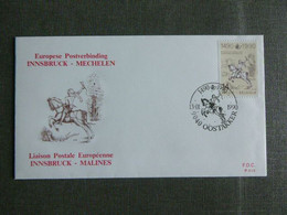 BELG.1990 2350 FDC ( Oostakker)  : "500 Anniversary First Post Relay Between Innsbruck- Mechelen." - 1981-90