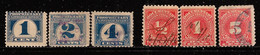 UNITED STATES 1914 REVENUE STAMPS R206,207,211 1919 PROPRIETARY STAMPS RB65,66,68 USED CV US$2.45 - Fiscaux