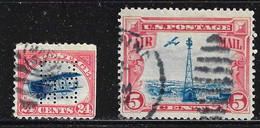 UNITED STATES AIR MAIL 1918, 1928 SCOTT C3,C11 CANCELLED - 1a. 1918-1940 Afgestempeld