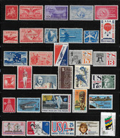 UNITED STATES 1948...1980  SCOTT C38...C99 32 STAMPS MNH,MH - 2a. 1941-1960 Used