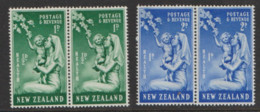 New Zealand  1946   SG  698- 9 Health Stamps  Unmounted Mint  Pairs - Nuevos