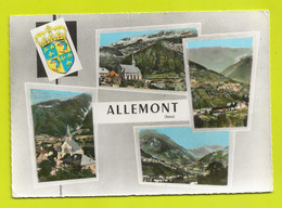 38 ALLEMONT N°2 En 4 Vues Et Blason En 1966 - Allemont