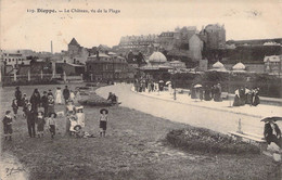 CPA - 76 - Dieppe - La Château, Vu De La Plage - Animée - Piétons - Chapeaux - 1910 - Dieppe