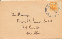 New Zealand Cover 24-5-1948 Single Franked The Cover Is Opened On 3 Sides - Lettres & Documents