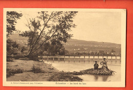 KCA-24 RARE Le Bord Du Lac à Colombier  ANIME. Robert-Jeanmonod Circulé 1908 - Colombier