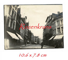 Unieke Oude Foto Old Photo Ancienne (+/-1910) Brugge Steenstraat Maison De Groot Cigares Tabacs - Brugge