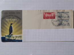 Official Souvenir Cover Trans Antartic Expedition 1956 - 58 Scott Base - FDC