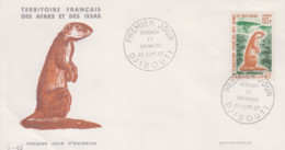 Enveloppe  FDC  1er  Jour   TERRITOIRE  FRANCAIS   Des   AFARS  Et  ISSAS    Faune    1967 - Otros & Sin Clasificación