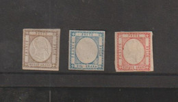 Italia Deux-Siciles 1861 - Yvert 12/14 Mint * - Sicilia