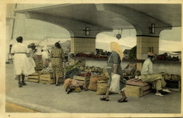 Aruba, N.A., ORANJESTAD, Fruit Market (1954) Postcard - Aruba