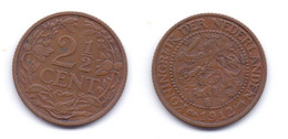 Netherlands 2 1/2 Cents 1912 - 2.5 Cent