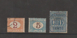 Italia Timbres-Taxe 1870-1884 - 4,16 Et 21 Obliterées - Taxe