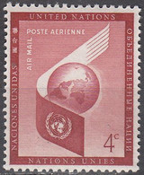 UNITED NATIONS  SCOTT NO.C5  MNH  YEAR 1957 - Poste Aérienne