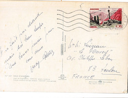 Andorre Français SUR CARTE POSTALE  N°159 - Covers & Documents