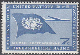 UNITED NATIONS  SCOTT NO.C7  MNH  YEAR 1959 - Airmail