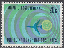 UNITED NATIONS  SCOTT NO.C13  MNH  YEAR 1968 - Luchtpost