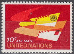 UNITED NATIONS  SCOTT NO.C14  MNH  YEAR 1969 - Posta Aerea