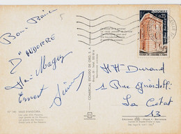 Andorre Français SUR CARTE POSTALE  N°174 - Lettres & Documents