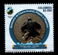 15G-KOLUMBIEN - 2022  MNH – CANA TURTLE (DERMOCHELYS CORIACEA) - NATIONAL PARKS, 10TH ISSUE – CARIBBEAN REGION - Colombia