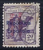 ESPAÑA/SAHARA 1935 - Edifil #39Db -  VFU - Variedad: Doble Sobrecarga - Sahara Español